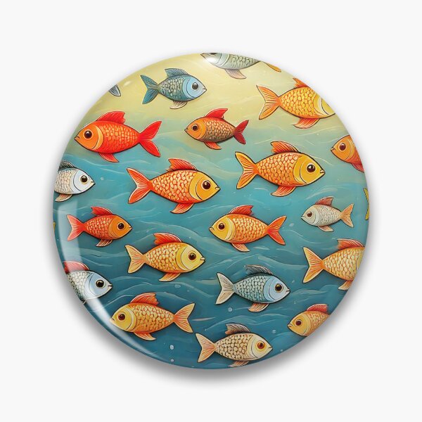 Item preview, Patrón de pescado designed and sold by ArtFactoryAI.