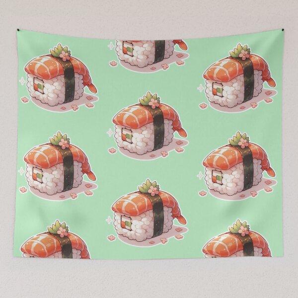 Item preview, Kawaii Sushi Manga Anime – Cute Chibi Japanese Food designed and sold by Sugar Wisdom .