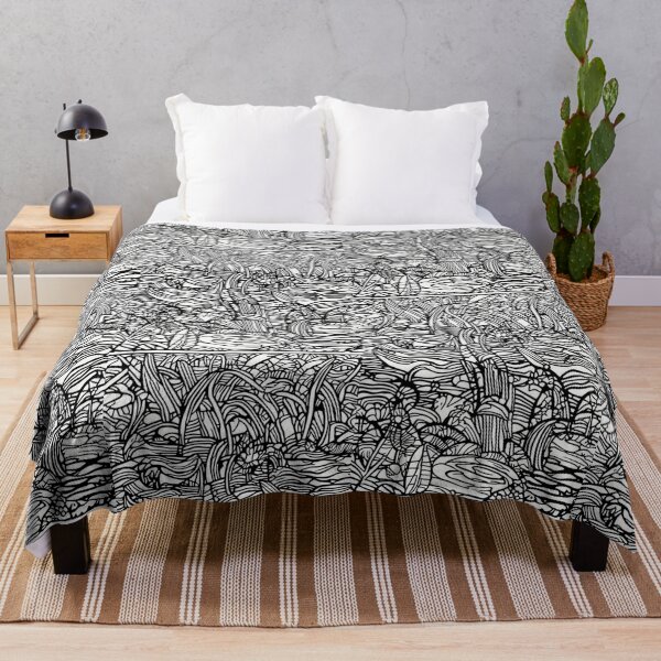 Item preview, Intricate Nature Line Art Depicting a Jungle designed and sold by KilianSzmid.