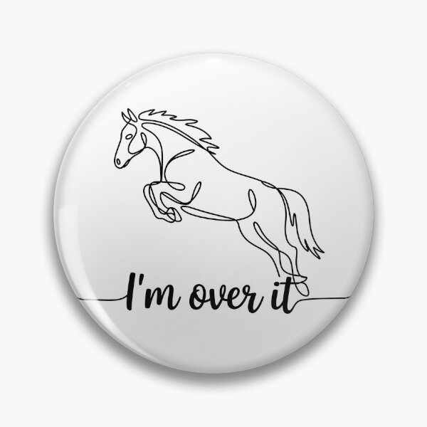 Item preview, Horse Jump - I'm Over It designed and sold by KateLeap.