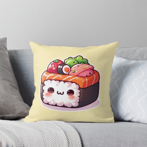 Item preview, Kawaii Sushi Manga Anime – Cute Chibi Japanese Food designed and sold by Sugar Wisdom .