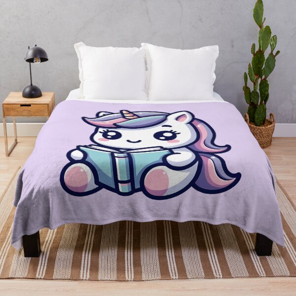 Item preview, Kawaii Reading Unicorn designed and sold by Lisetta Collection.