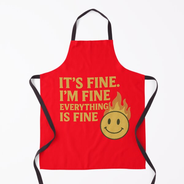 Item preview, Funny Burning Smiley Everything Is Fine designed and sold by ArtComixHaven.