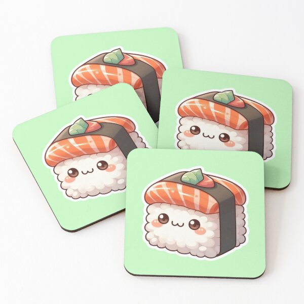 Item preview, Copy of Kawaii Sushi Manga Anime – Cute Chibi Japanese Food designed and sold by Sugar Wisdom .