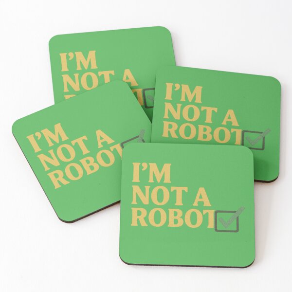 Item preview, I’m Not A Robot Funny Checkbox designed and sold by ArtComixHaven.