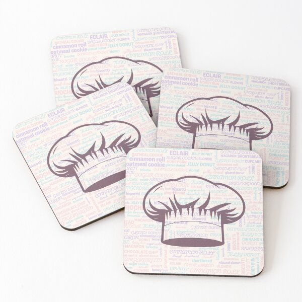 Item preview, Pastel Bakery Word Cloud with Purple Chef Hat – Cute Gift for Bakers designed and sold by Shape & Words.
