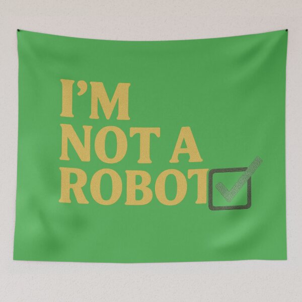 Item preview, I’m Not A Robot Funny Checkbox designed and sold by ArtComixHaven.