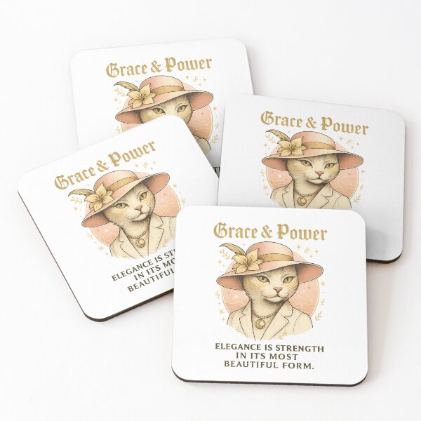 Item preview, Grace & Power – Elegant Cat in Hat and Suit Illustration designed and sold by WinkWild.