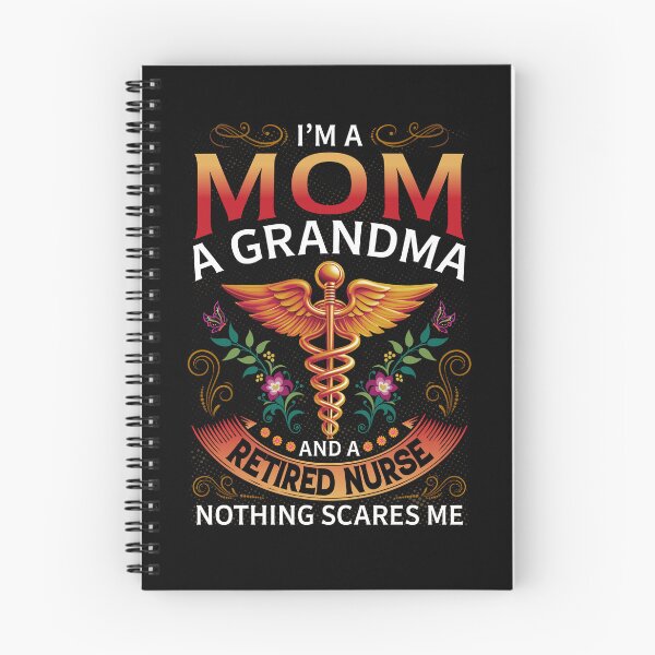 Item preview, I’m A Mom A Grandma And A Retired Nurse – Fearless Family Nurse designed and sold by MuniraWearify.