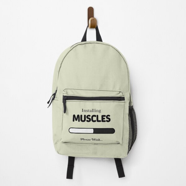 Item preview, Installing Muscles – funny gym loading bar design, workout humor, fitness gift for lifters designed and sold by girlstrend.