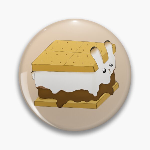 Item preview, S'mores Bunny Sticker designed and sold by LittleRockArt.