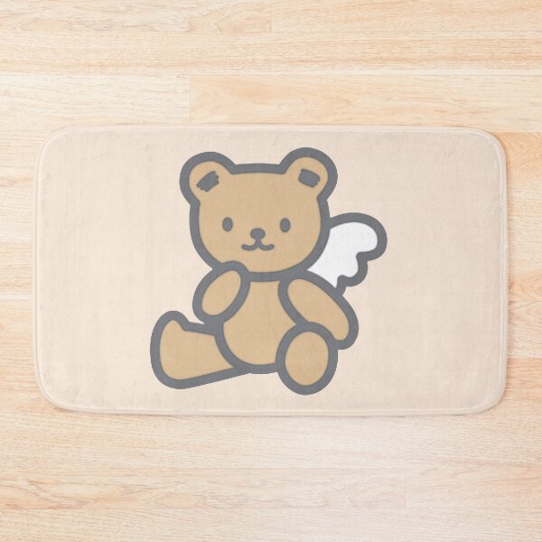 Item preview, Cute Angel Teddy Bear – Minimal Kawaii Aesthetic Bear Art designed and sold by Heavenly-Cloudz.