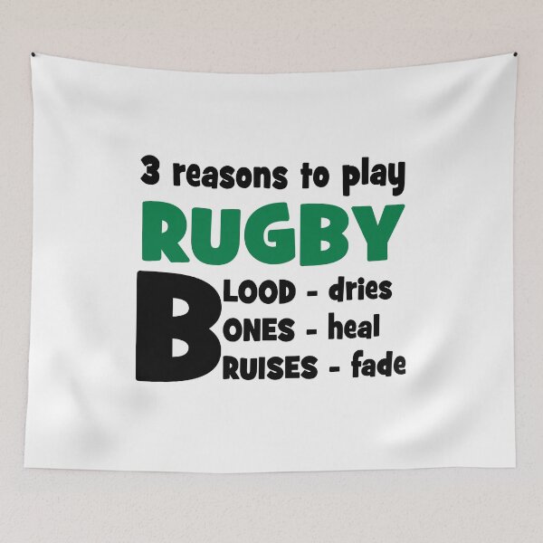 Item preview, 3 reasons to play rugby designed and sold by Vectorqueen.