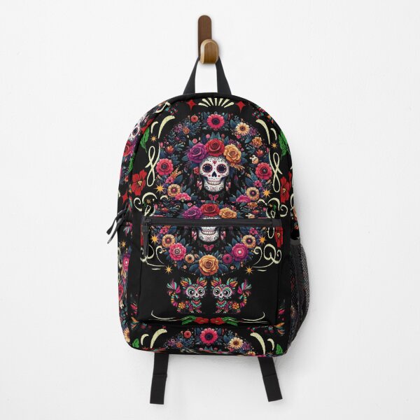 Item preview, Floral Circle with Catrina & Alebrijes designed and sold by Nacho Average Designs.
