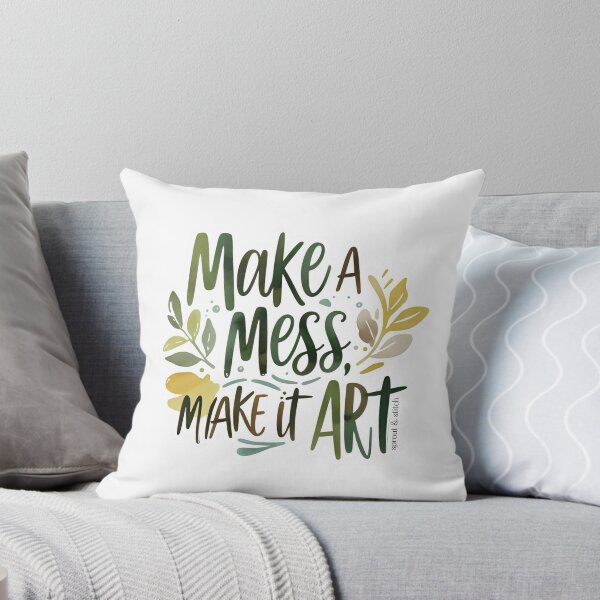 Item preview, Make a Mess Crafty Sticker designed and sold by SproutStitchHandmade.