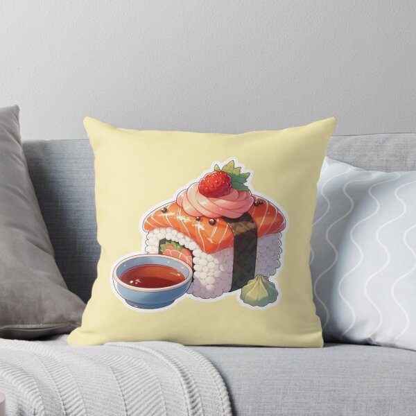 Item preview, Kawaii Sushi Manga Anime – Cute Chibi Japanese Food designed and sold by Sugar Wisdom .