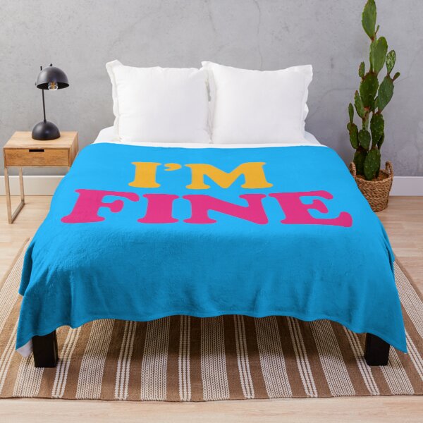Item preview, I’m Fine Bold Colourful Statement designed and sold by ArtComixHaven.