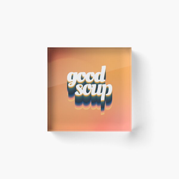 Artikelvorschau, Gute Suppe Retro Seventies Typografischer Druck entworfen und verkauft von dotico.