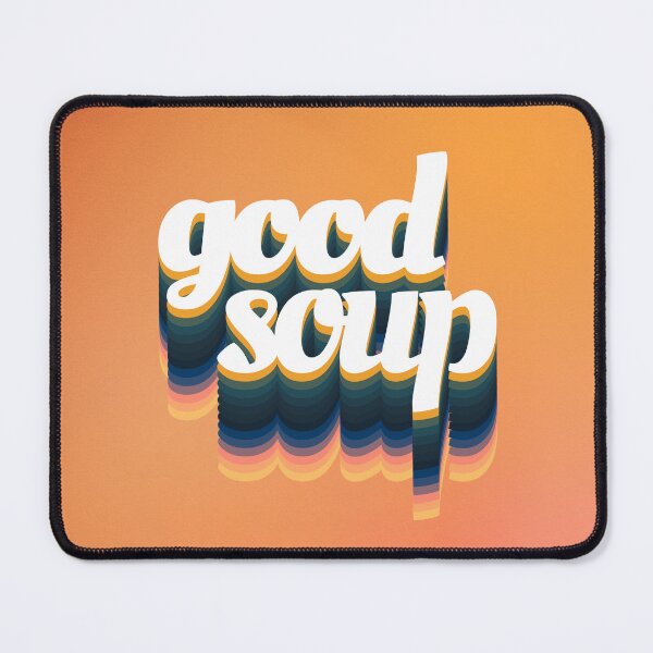 Item preview, Good Soup Retro Seventies Typographic Print designed and sold by dotico.