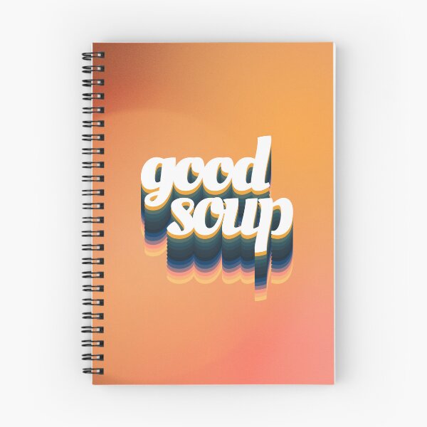 Item preview, Good Soup Retro Seventies Typographic Print designed and sold by dotico.