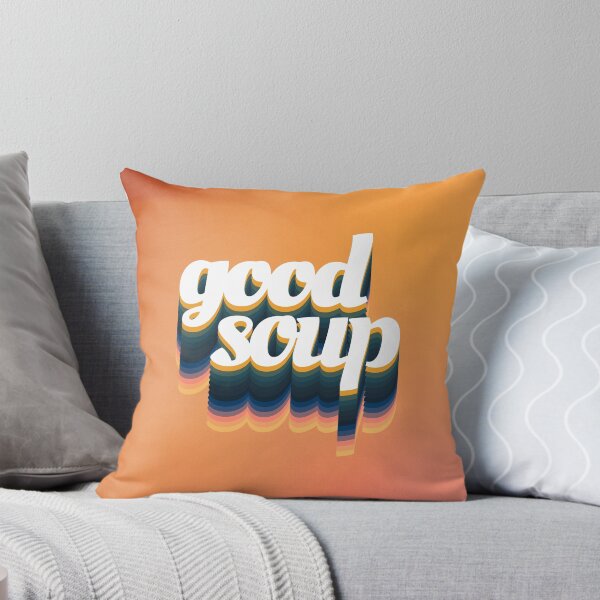 Item preview, Good Soup Retro Seventies Typographic Print designed and sold by dotico.