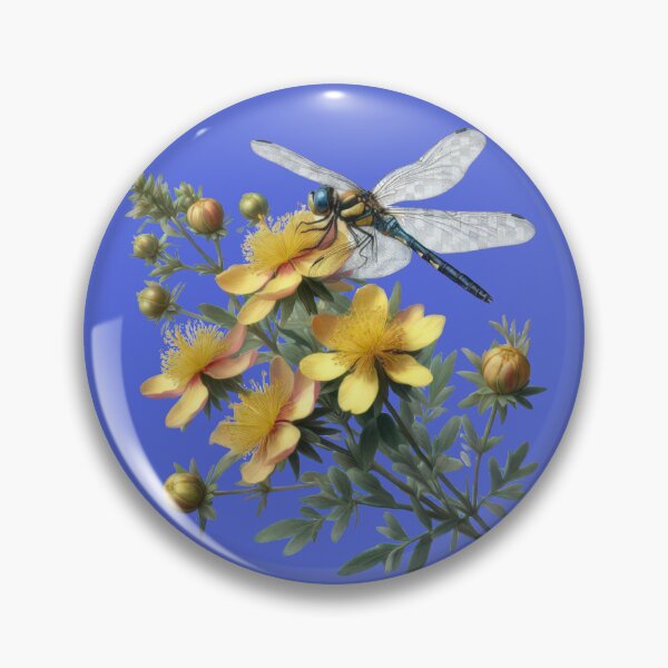 Item preview,  An Elegant Dragonfly on a St. John's Wort Branch designed and sold by IraBum.