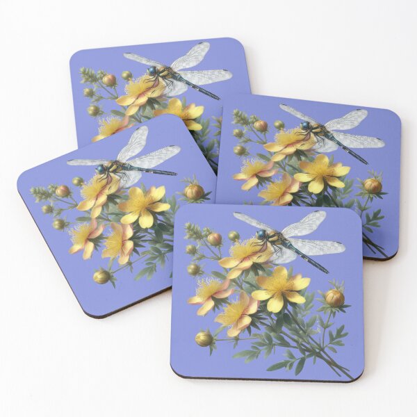 Item preview,  An Elegant Dragonfly on a St. John's Wort Branch designed and sold by IraBum.
