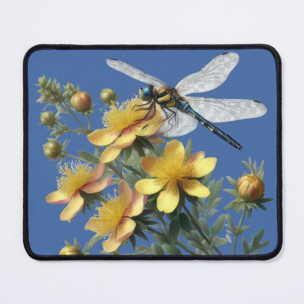 Item preview,  An Elegant Dragonfly on a St. John's Wort Branch designed and sold by IraBum.