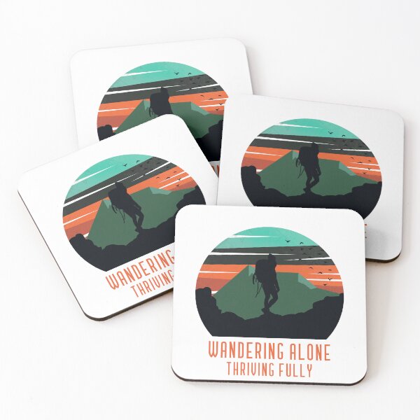 Item preview, Wandering alone, thriving fully (backpacker) designed and sold by stampacreates.
