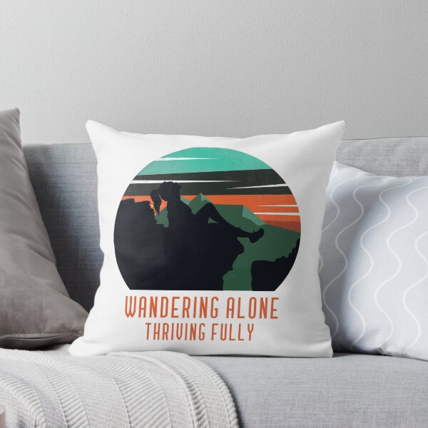 Item preview, Wandering alone, thriving fully (female hiker) designed and sold by stampacreates.