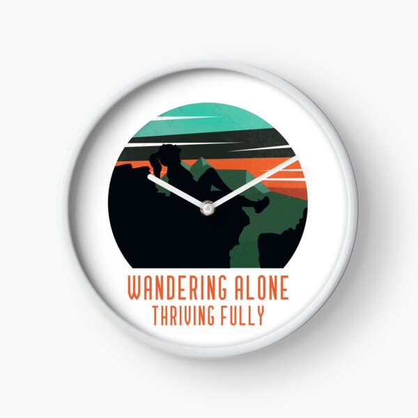 Item preview, Wandering alone, thriving fully (female hiker) designed and sold by stampacreates.