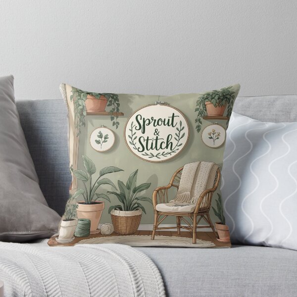 Item preview, Sprout & Stitch Cozy Studio Scene designed and sold by SproutStitchHandmade.