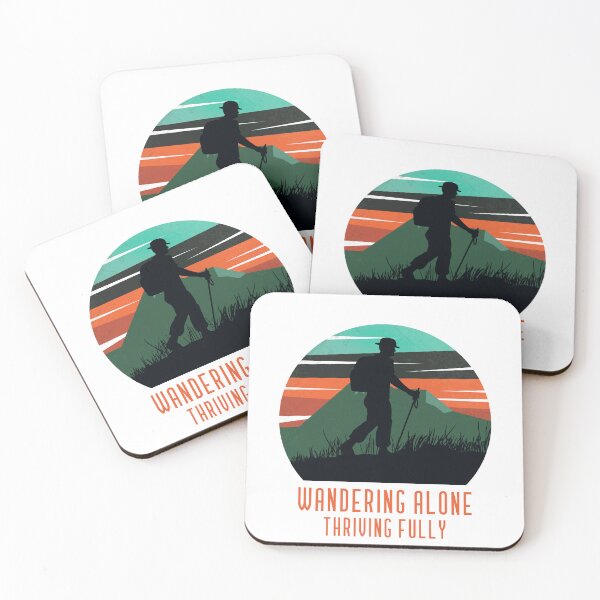 Item preview,  Wandering alone, thriving fully (male hiker) designed and sold by stampacreates.