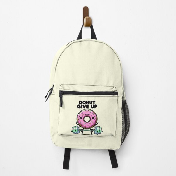 Item preview, Donut Give Up – cute weightlifting donut cartoon, funny gym motivation, fitness gift designed and sold by girlstrend.