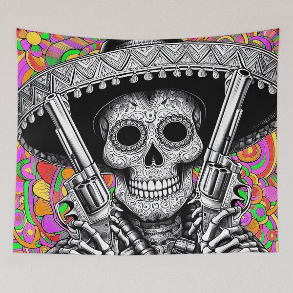 Item preview, Sugar Skulls – A Cozy Bandito designed and sold by A Cozy Bundle.