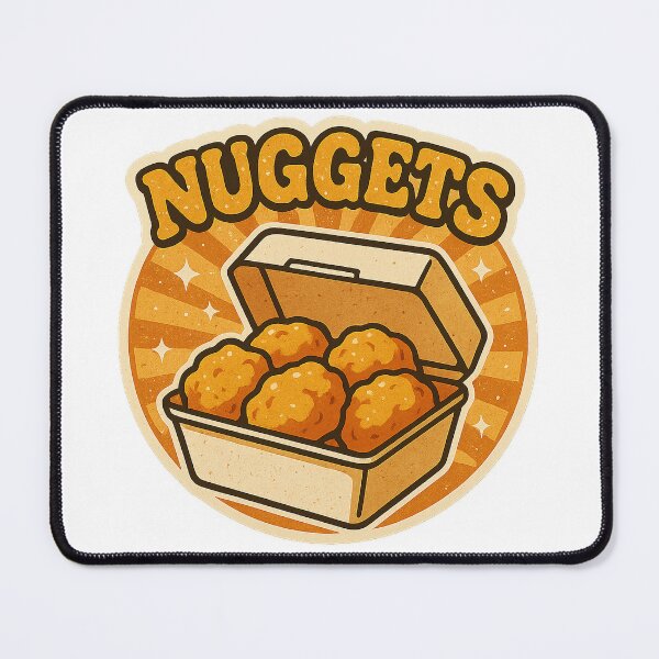 Item preview, Retro Chicken Nugget Box – Vintage Fast Food Art for Foodies & 90s Nostalgia designed and sold by Soft rot studio.