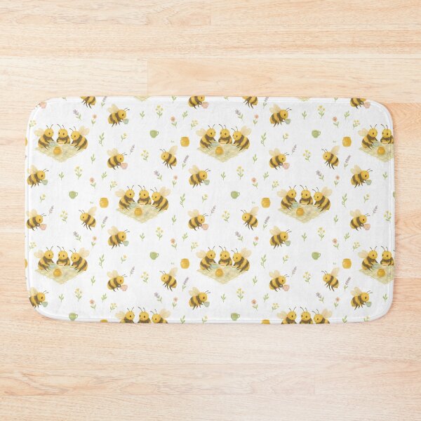 Item preview, Bee Tea Party Pattern – Whimsical Bumblebee & Floral Picnic Seamless Design designed and sold by Zee's Whimsical Wonders.