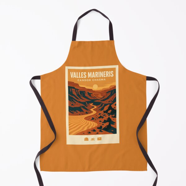 Item preview, Valles Marineris — Mid-Century Mars Travel Poster (Candor Chasma) designed and sold by RossSheingold.