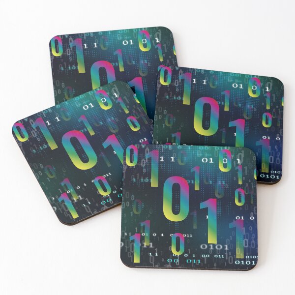 Item preview, Colorful binary codes digital creativity designed and sold by WordPlayStudio.