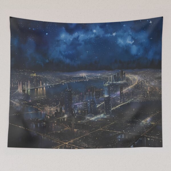 Item preview, Starlit Metropolis designed and sold by ArtscapeProductions.