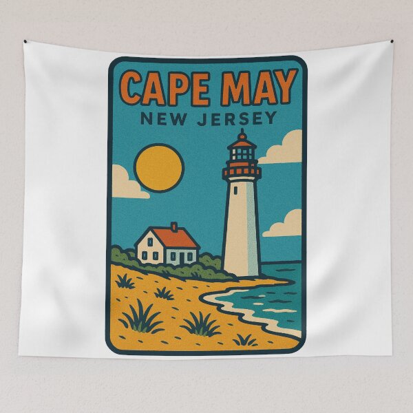Item preview, Cape May New Jersey Decal designed and sold by Decal Mania.