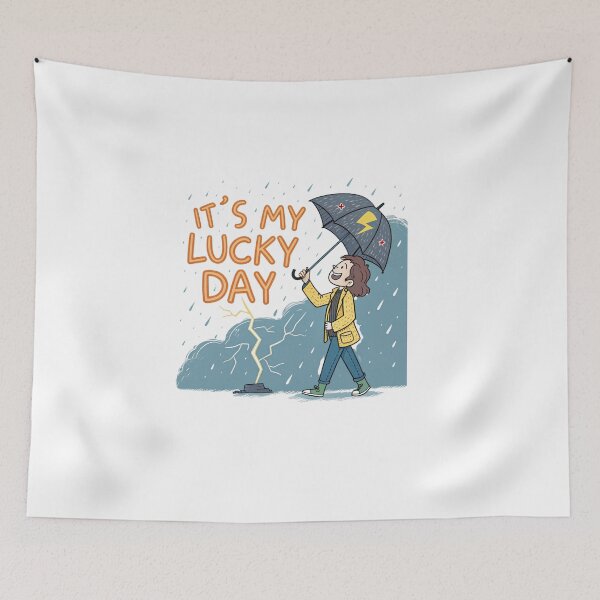 Item preview, It's my lucky day in a rain  designed and sold by Lucky 777.