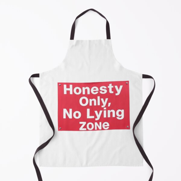 Aperçu de l'œuvre Honnêteté seulement – Zone Sans Mensonge créée et vendue par Drawingshirts.