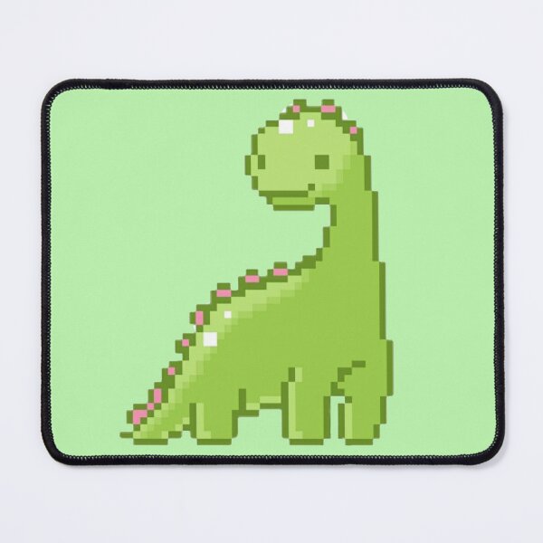 Item preview, Adorable Green Pixel Dinosaur – Retro Dino designed and sold by Heavenly-Cloudz.