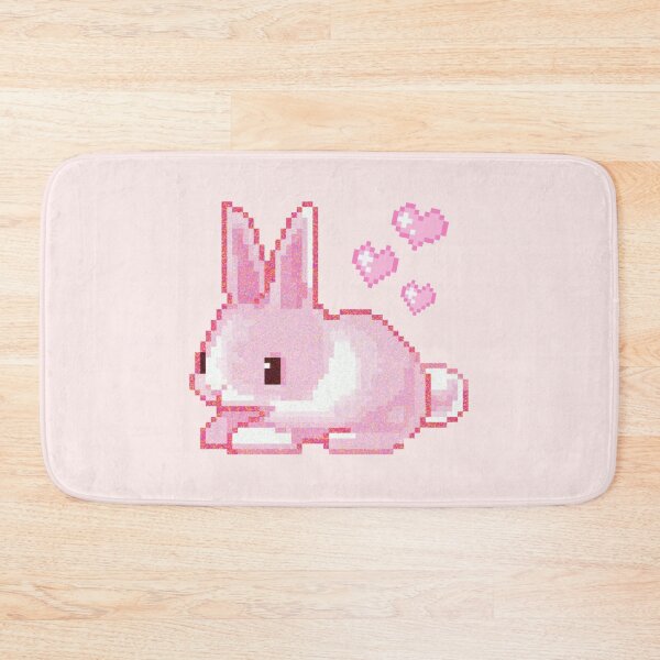 Item preview, Kawaii Pink Pixel Bunny – Cute Aesthetic Love  designed and sold by Heavenly-Cloudz.