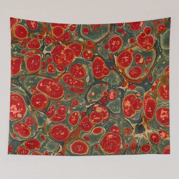 Item preview, Vintage Marbled Decorative Paper: Traditional Bookbinding Endpaper Design designed and sold by PinUpPizzazz.
