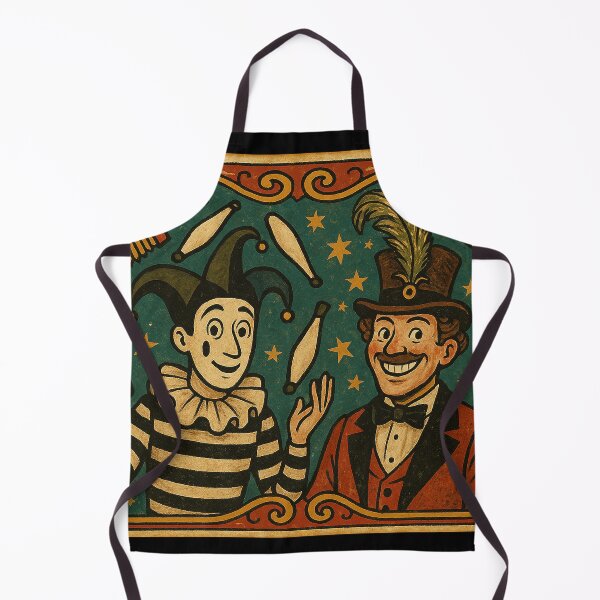 Item preview, Vintage Circus Juggler and Ringmaster Illustration designed and sold by weirdfishes123.