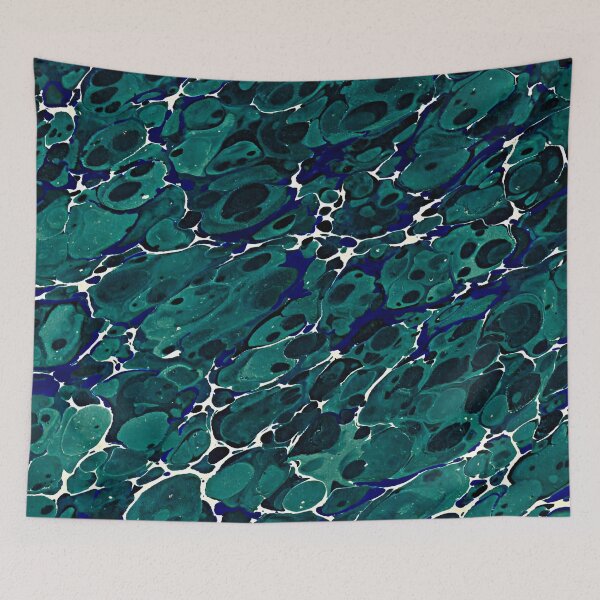 Item preview, Vintage Marbled Decorative Paper: Traditional Bookbinding Endpaper Design designed and sold by PinUpPizzazz.