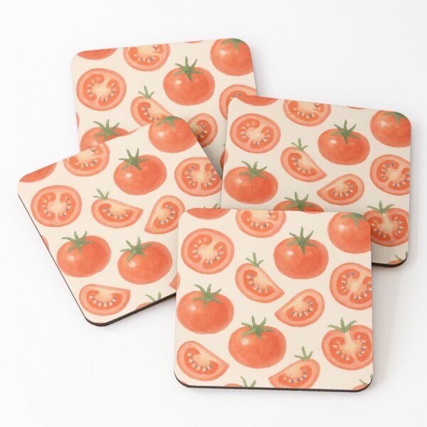 Item preview, Watercolor Tomato Pattern designed and sold by weirdfishes123.