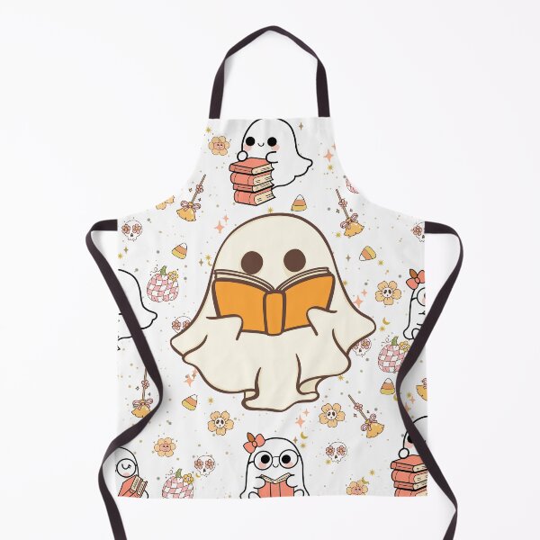 Item preview, Bookish Ghosts – Cute Reading Spirits with Whimsical Background designed and sold by Grind-Stitch.